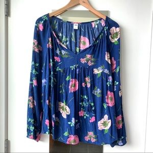 Floral Peasant Blouse